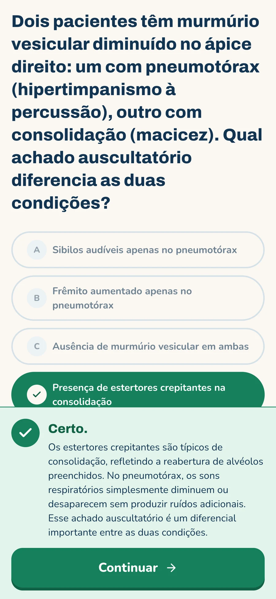 Quiz com feedback imediato